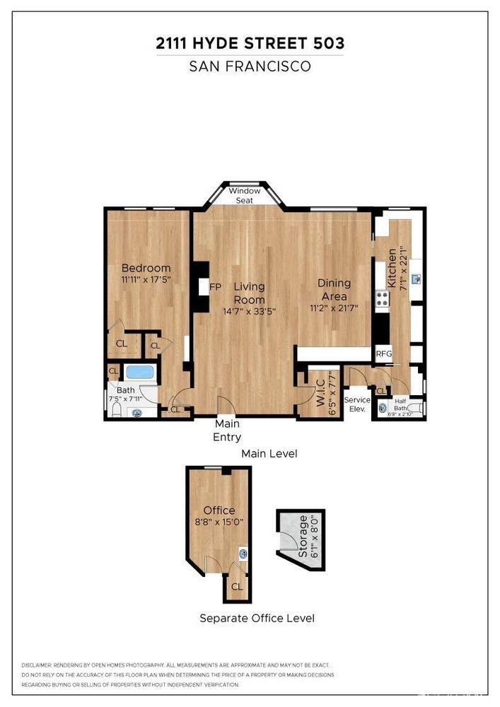 2111 Hyde Street, Unit 503 floor plan