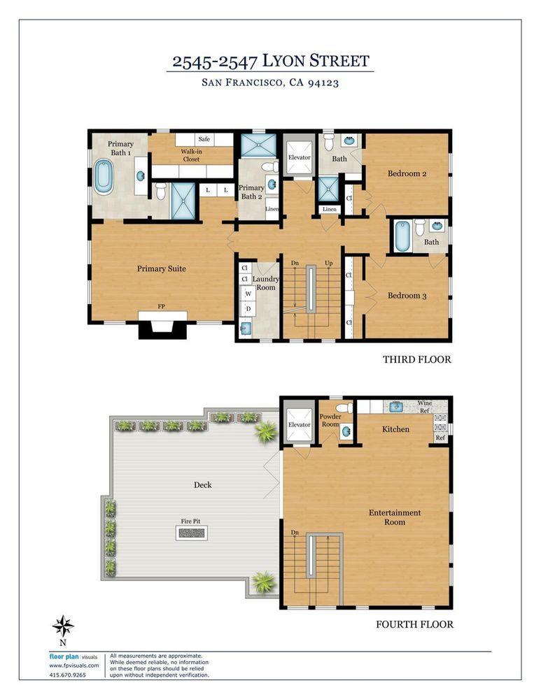 2545-2547 Lyon Street floor plan